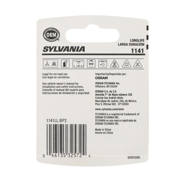 SYLVANIA 1141 Long Life Mini Bulb, 2 Pack, , hi-res