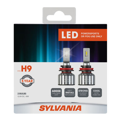 SYLVANIA H9 LED Fog & Powersports Bulb, 2 Pack