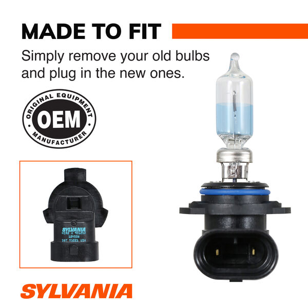 SYLVANIA 9012 SilverStar zXe Gold Halogen Headlight Bulb, 2 Pack, , hi-res