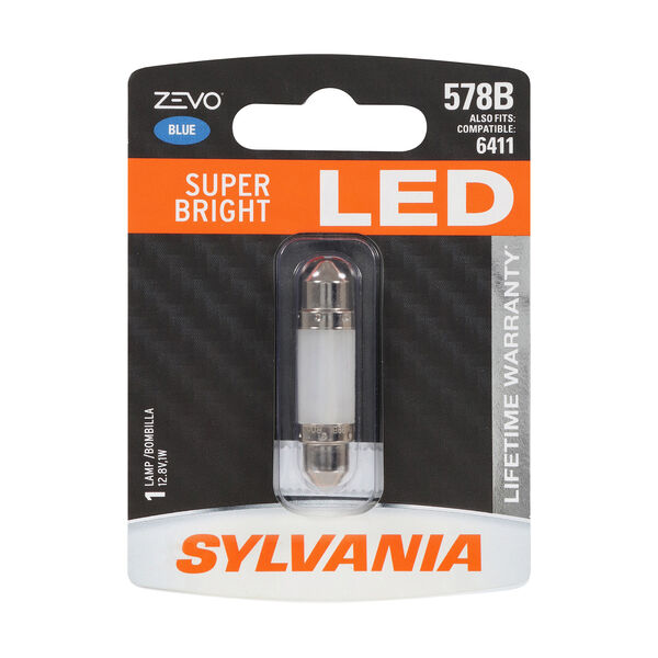 SYLVANIA 578B BLUE ZEVO LED Mini Bulb, 1 Pack, , hi-res
