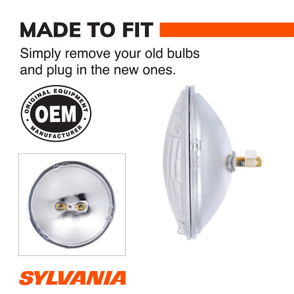 SYLVANIA H5001 Basic Sealed Beam Headlight, 1 Pack, , hi-res