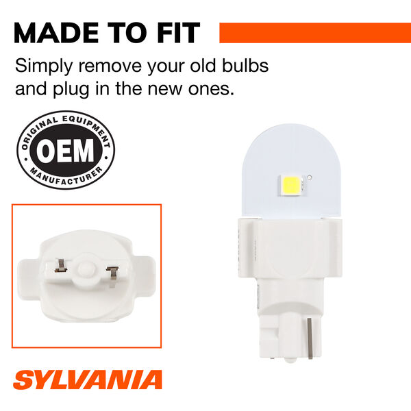 SYLVANIA 912 WHITE SYL LED Mini Bulb, 2 Pack, , hi-res
