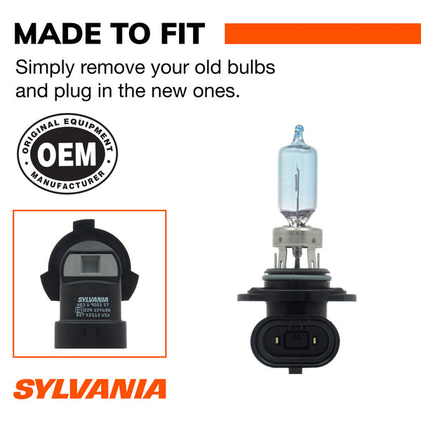SYLVANIA 9005 SilverStar Halogen Headlight Bulb, 1 Pack, , hi-res