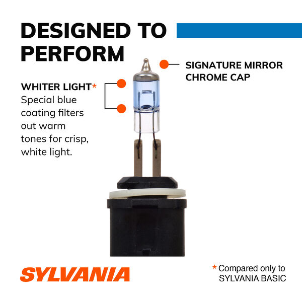 SYLVANIA 880 SilverStar zXe Halogen Fog Bulb, 2 Pack, , hi-res