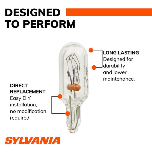 SYLVANIA 73 Long Life Mini Bulb, 2 Pack, , hi-res