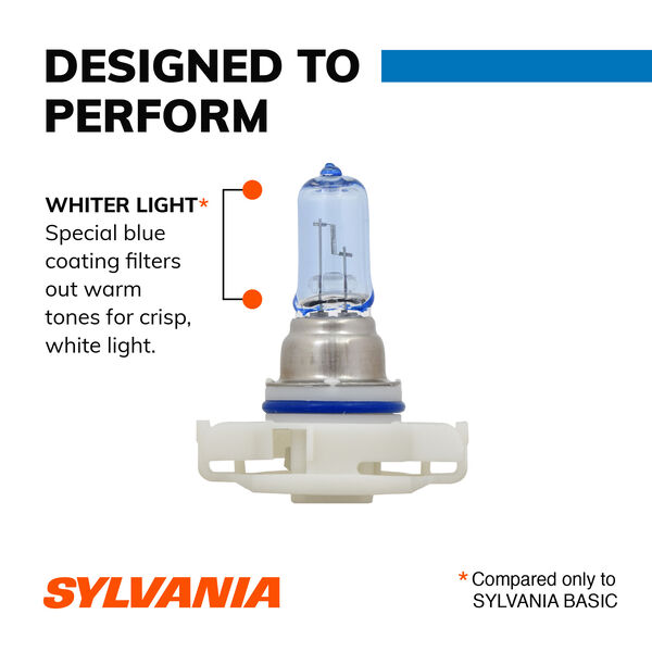 SYLVANIA 2504 SilverStar zXe Halogen Fog Bulb, 2 Pack, , hi-res