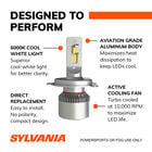 SYLVANIA 9003 LED Fog & Powersports Bulb, 2 Pack, , hi-res