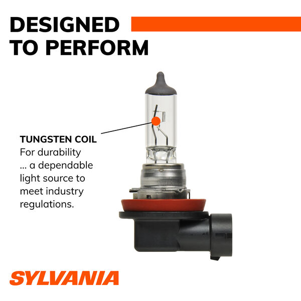SYLVANIA H8 Basic Halogen Headlight Bulb, 1 Pack, , hi-res