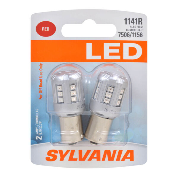 SYLVANIA 1141R RED SYL LED Mini Bulb, 2 Pack, , hi-res