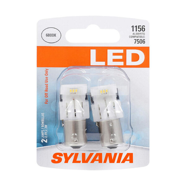 SYLVANIA 1156 WHITE SYL LED Mini Bulb, 2 Pack, , hi-res