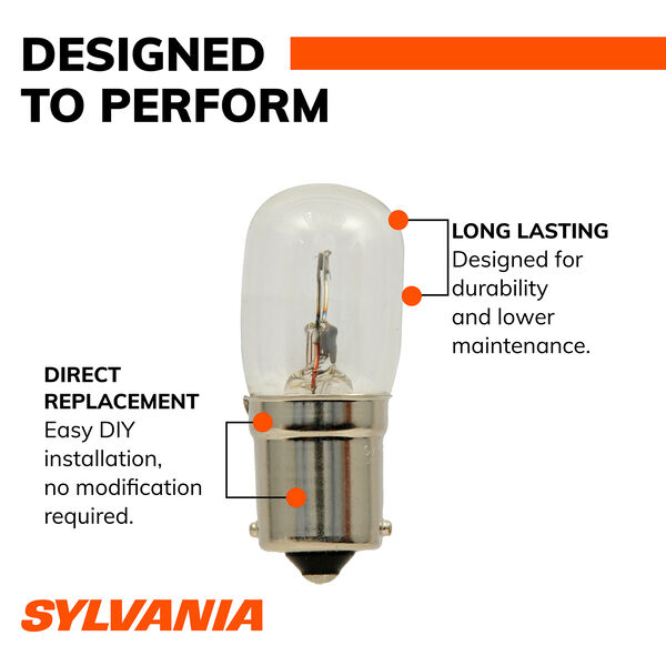 SYLVANIA 3497 Long Life Mini Bulb, 2 Pack, , hi-res