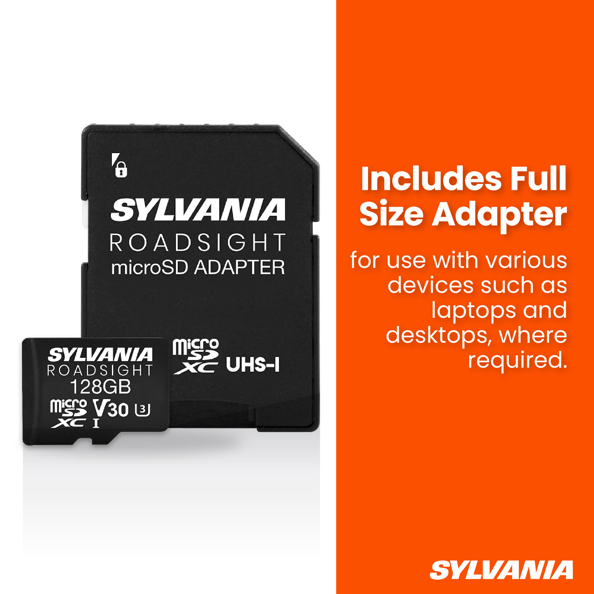 全国送料無料・イイ店 Micro Roadsight SYLVANIA SD 128GB Card メモリーカード