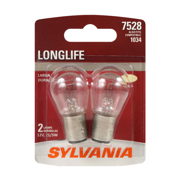 SYLVANIA 7528 Long Life Mini Bulb, 2 Pack, , hi-res
