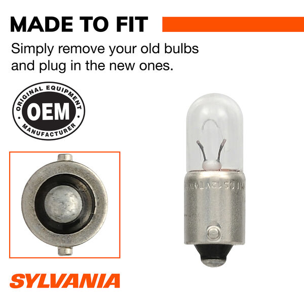 SYLVANIA 3893 Long Life Mini Bulb, 2 Pack, , hi-res