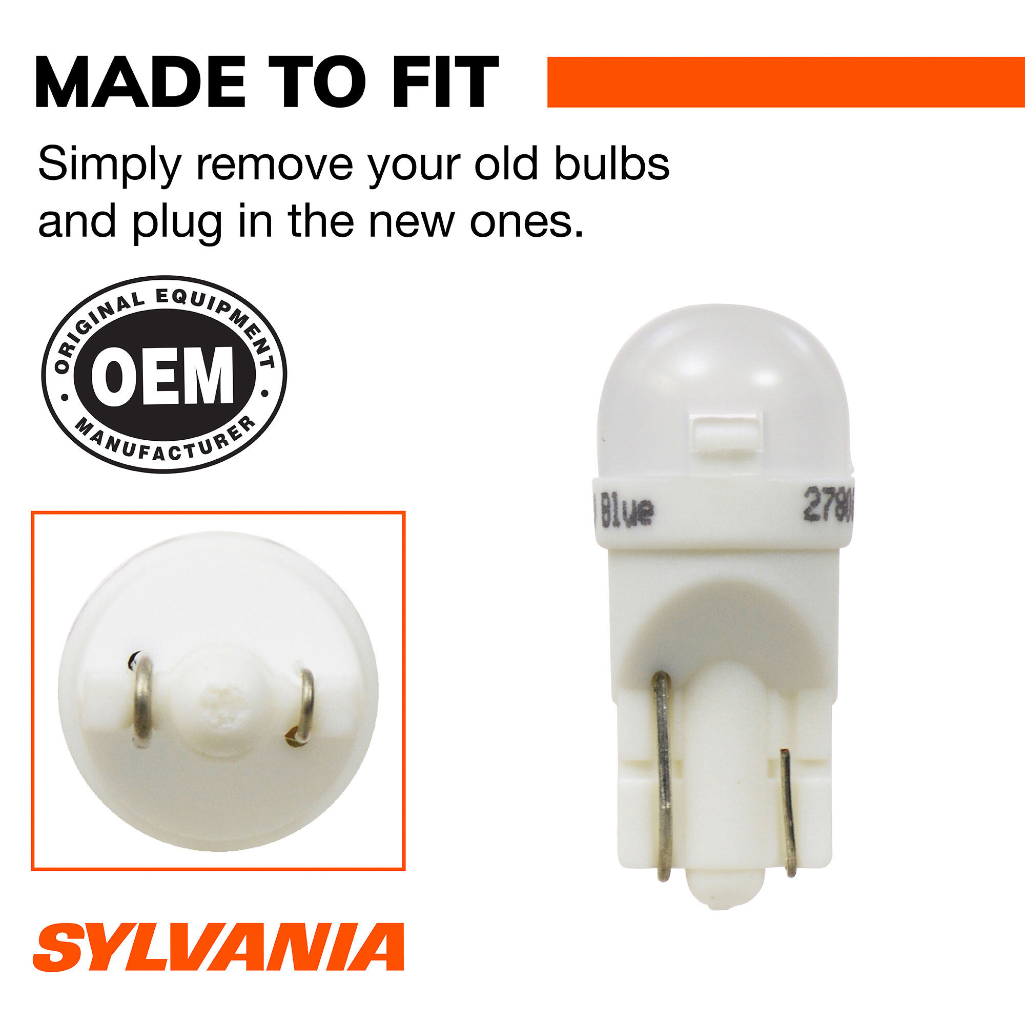SYLVANIA 168B BLUE LED Mini Bulb, 1 Pack