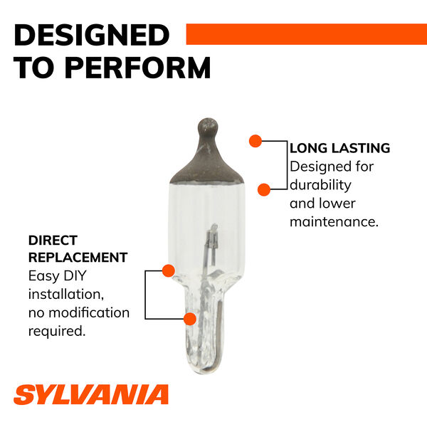 SYLVANIA 2040 Long Life Mini Bulb, 1 Pack, , hi-res
