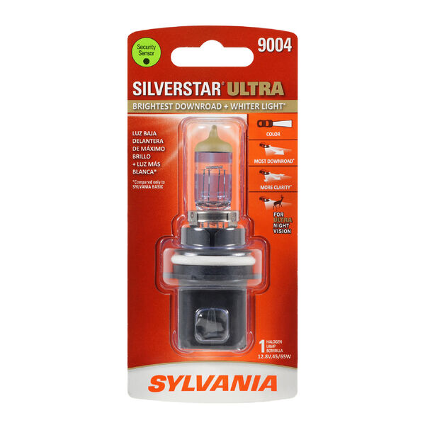 SYLVANIA 9004 SilverStar ULTRA Halogen Headlight Bulb, 1 Pack, , hi-res