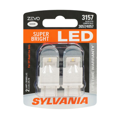 SYLVANIA 3157 WHITE ZEVO LED Mini, 2 Pack