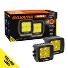 SYLVANIA Ultra 3 Inch LED Pod Cube - Yellow Spot, , hi-res