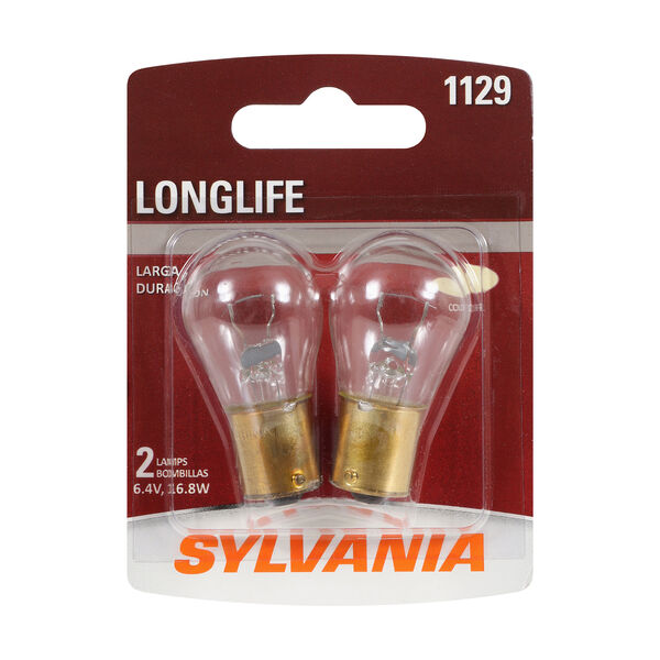 SYLVANIA 1129 Long Life Mini Bulb, 2 Pack, , hi-res