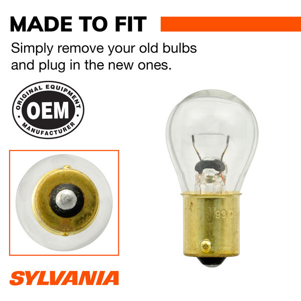 SYLVANIA 93 Long Life Mini Bulb, 2 Pack, , hi-res