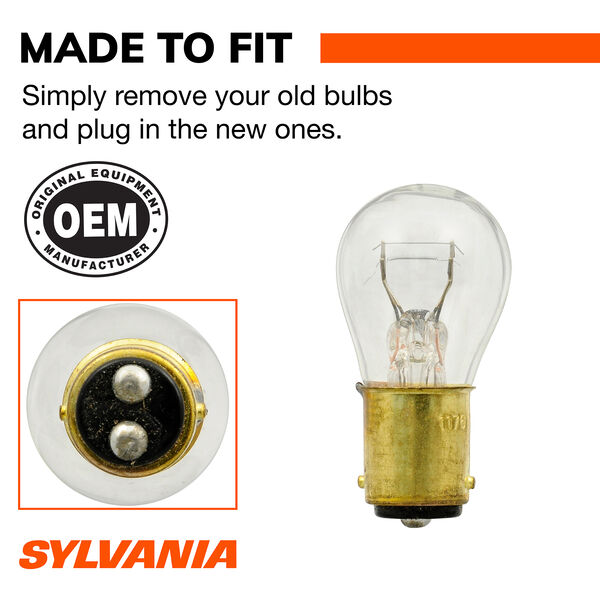 SYLVANIA 1176 Long Life Mini Bulb, 2 Pack, , hi-res