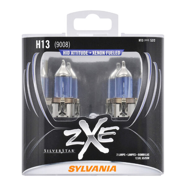 SYLVANIA H13 SilverStar zXe Halogen Headlight Bulb, 2 Pack, , hi-res