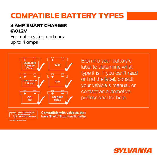 SYLVANIA Smart Charger - 4 Amp, , hi-res