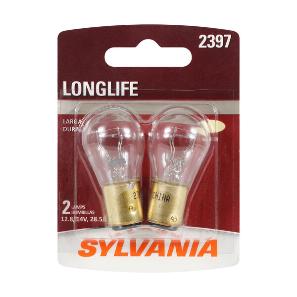 SYLVANIA 2397 Long Life Mini Bulb, 2 Pack, , hi-res