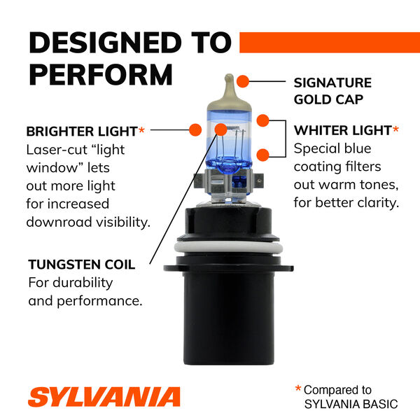 SYLVANIA 9004 SilverStar ULTRA Halogen Headlight Bulb, 2 Pack, , hi-res
