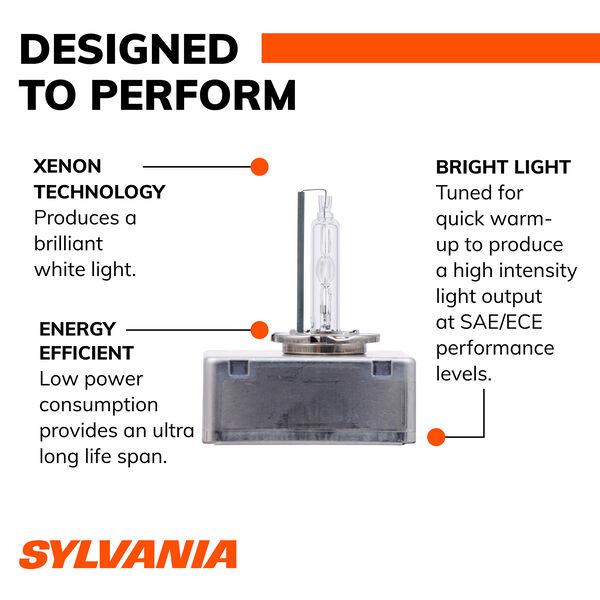 SYLVANIA D5S Basic HID Headlight Bulb, 1 Pack, , hi-res