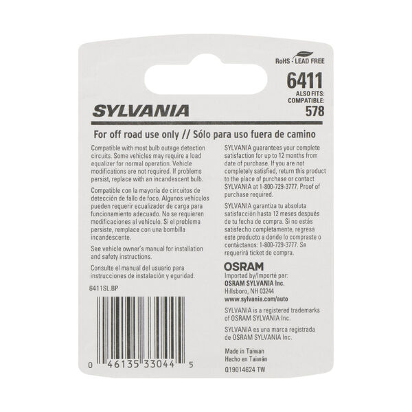 SYLVANIA 6411 WHITE SYL LED Mini Bulb, 1 Pack, , hi-res