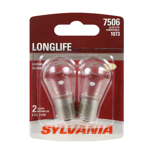 SYLVANIA 7506 Long Life Mini Bulb, 2 Pack, , hi-res