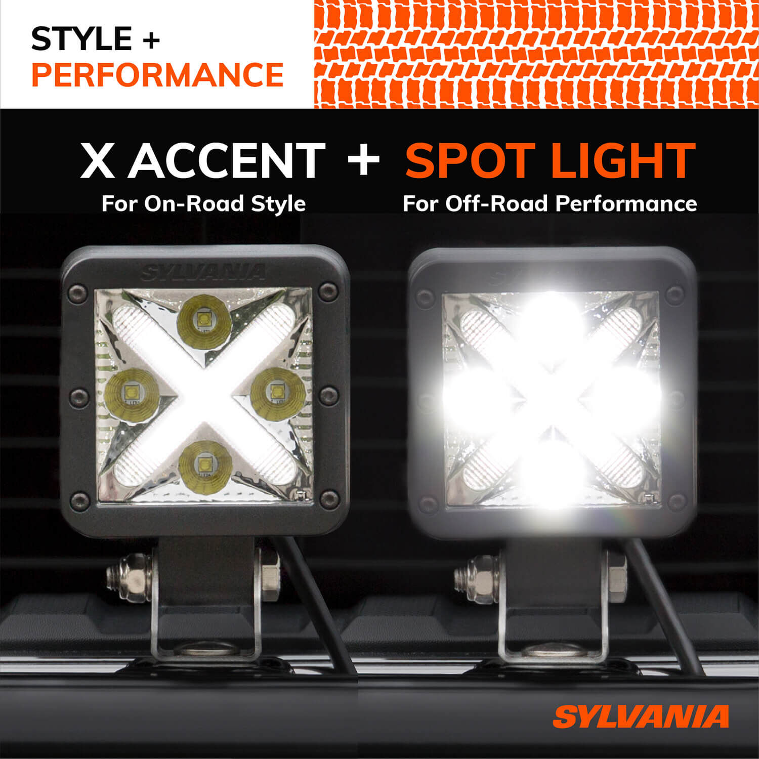 SYLVANIA Dual Mode 3 Inch LED Pod Cube Spot