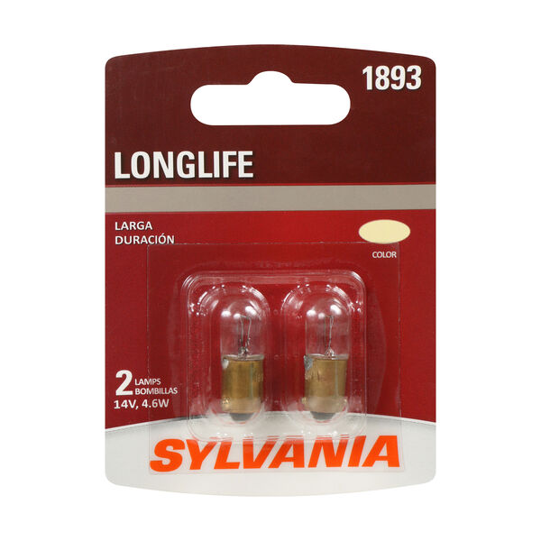 SYLVANIA 1893 Long Life Mini Bulb, 2 Pack, , hi-res