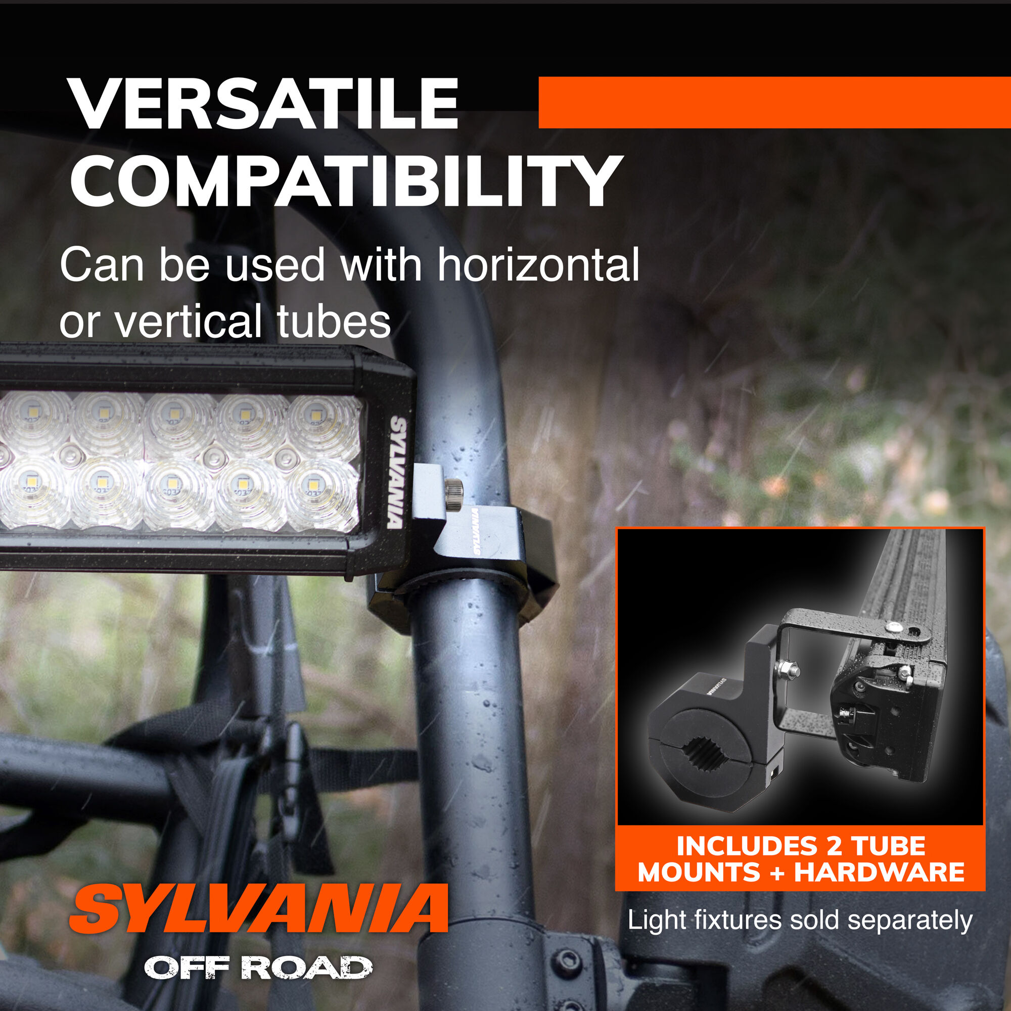 SYLVANIA Tube Mount Clamp Brackets - 1 to 2 Inch