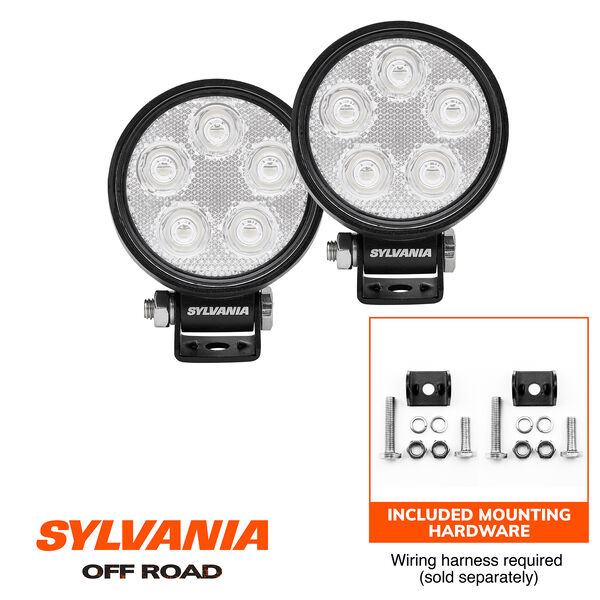 SYLVANIA Slim 3 Inch LED Pod Round - Spot, , hi-res