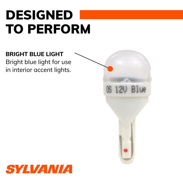 SYLVANIA 2825B BLUE LED Mini Bulb, 1 Pack, , hi-res
