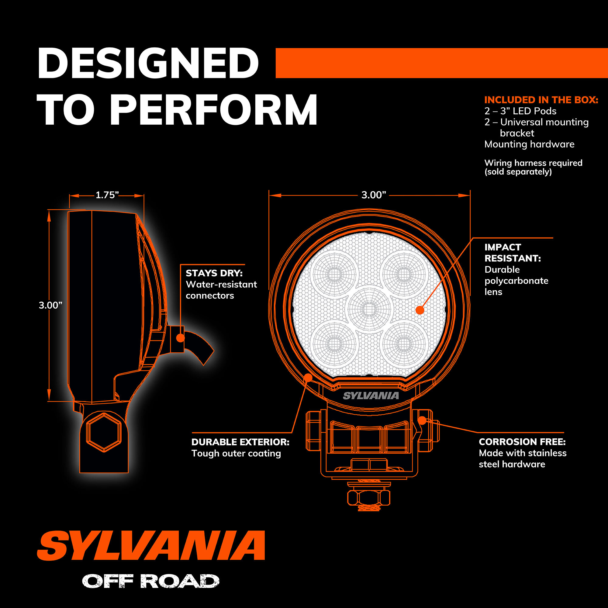 Sylvania metal orb lights on sale