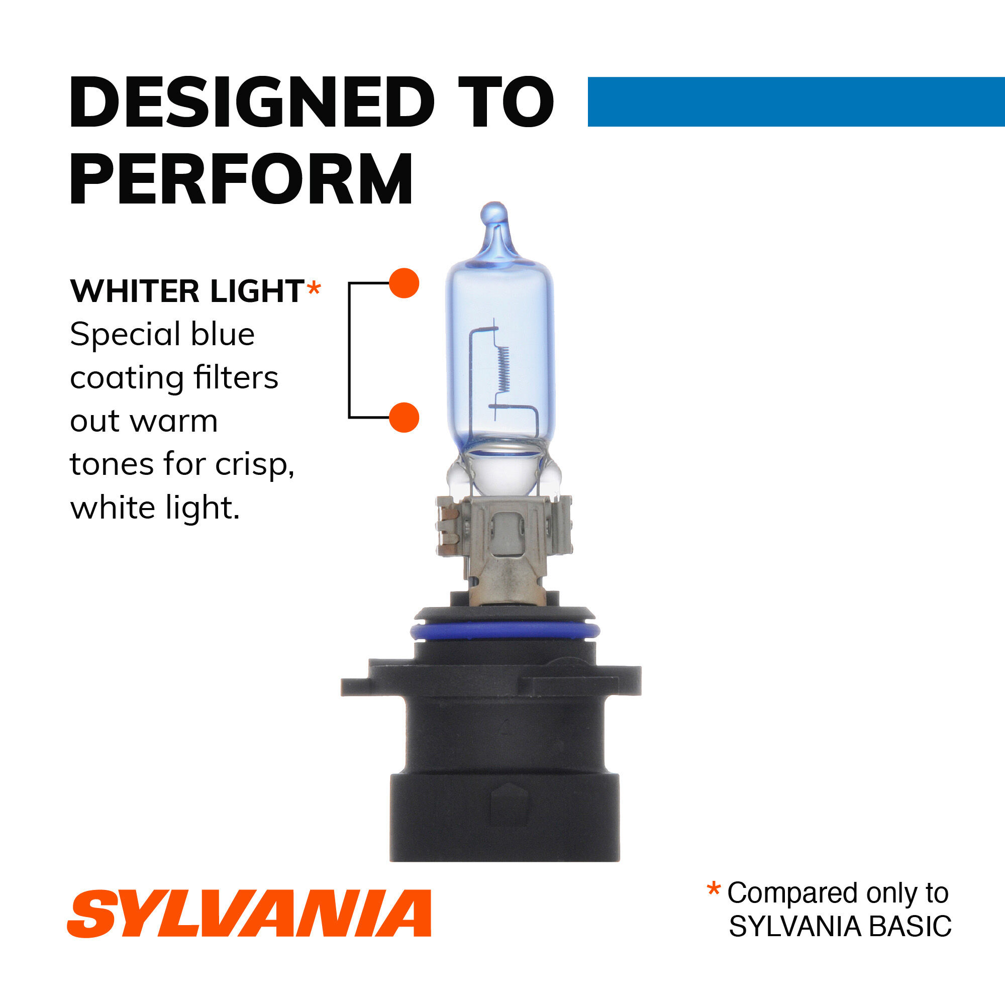SYLVANIA 9005XS SilverStar zXe Halogen Headlight Bulb, 2 Pack