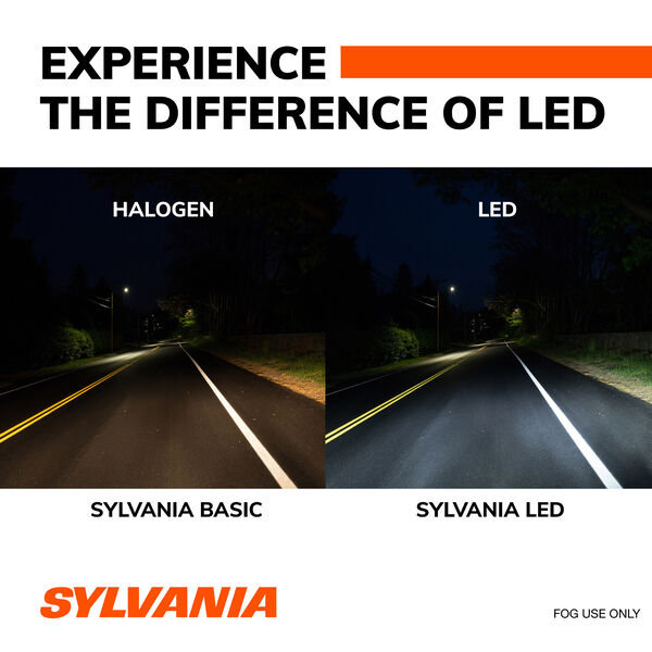 SYLVANIA H8 LED Fog Bulb, 2 Pack, , hi-res