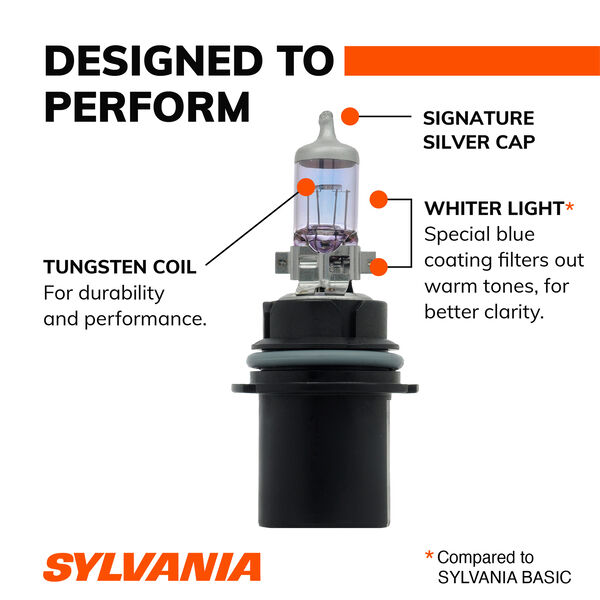 SYLVANIA 9004 SilverStar Halogen Headlight Bulb, 2 Pack, , hi-res