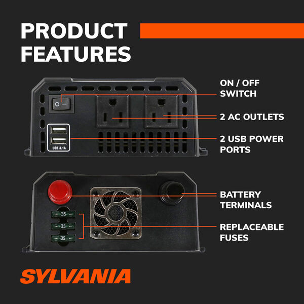 SYLVANIA Power Inverter 750W, , hi-res