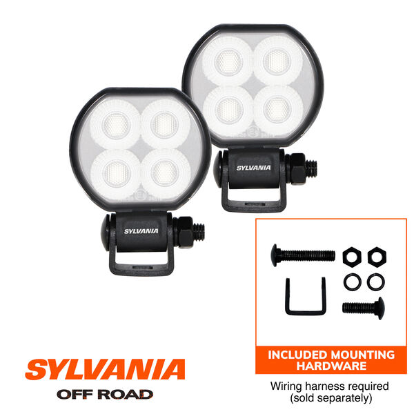 SYLVANIA 2 Inch Ultra Round LED Flood Light Pod, , hi-res