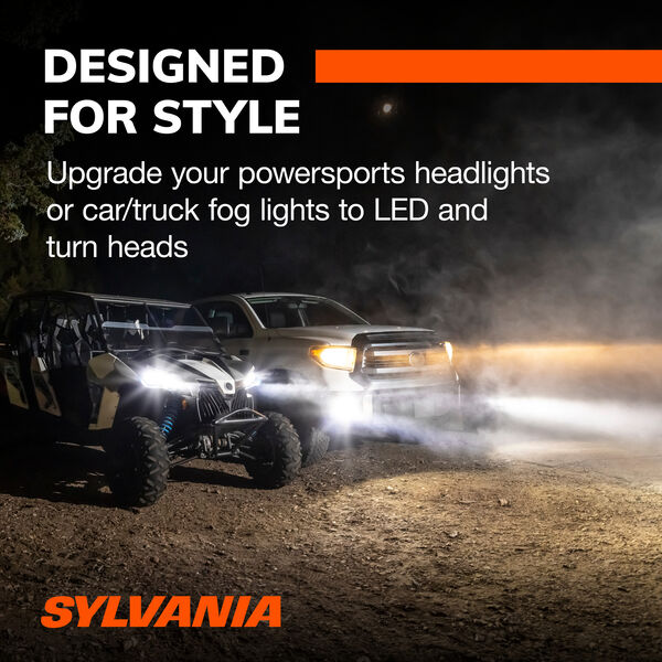 SYLVANIA 9012 LED Ultra Powersports & Fog Bulb, 2 Pack, , hi-res