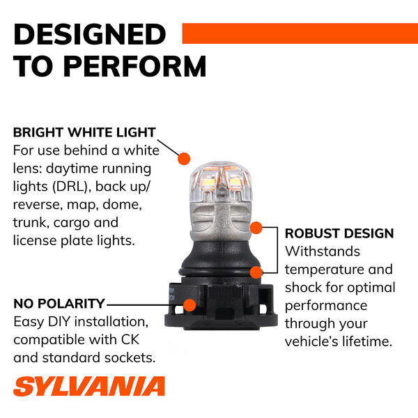 SYLVANIA 5201 WHITE ZEVO LED Mini Bulb, 1 Pack, , hi-res