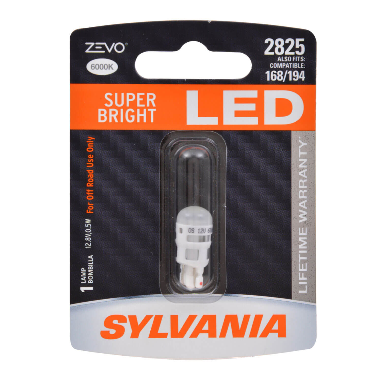 SYLVANIA 2825 WHITE ZEVO LED Mini 1 Pack