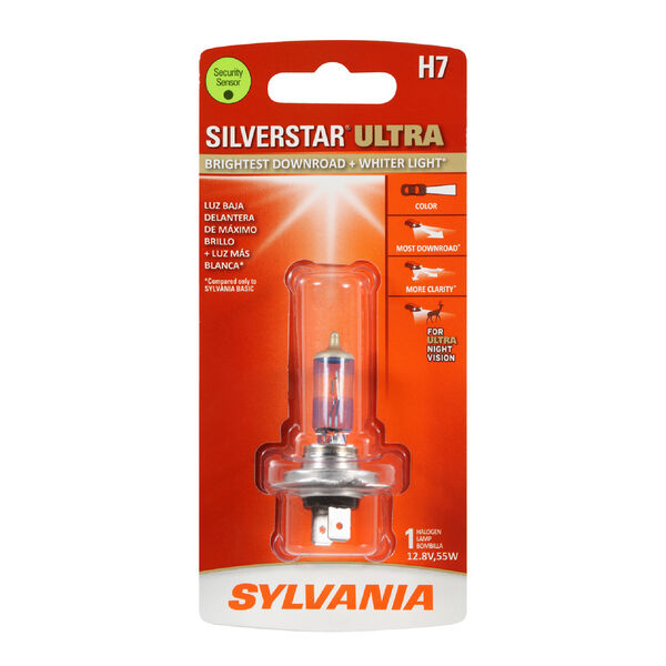 SYLVANIA H7 SilverStar ULTRA Halogen Headlight Bulb, 1 Pack, , hi-res