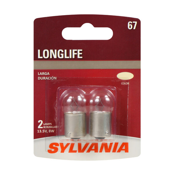 SYLVANIA 67 Long Life Mini Bulb, 2 Pack, , hi-res