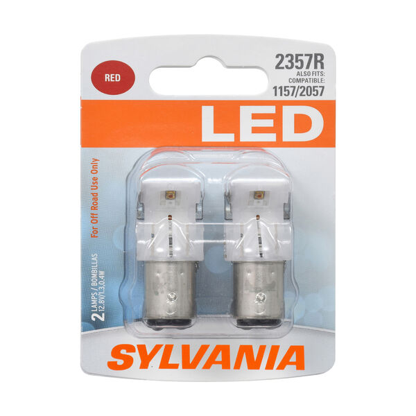 SYLVANIA 2357R RED SYL LED Mini Bulb, 2 Pack, , hi-res